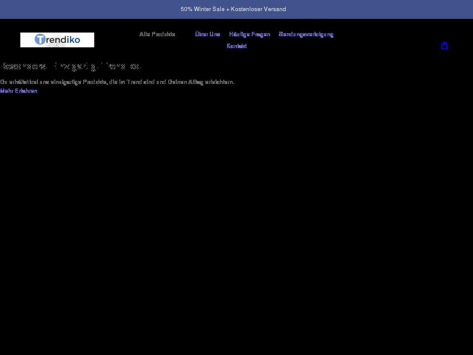 trendiko.de shopify website screenshot