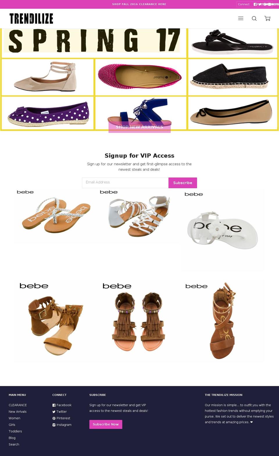 Canopy Shopify theme site example trendilize.myshopify.com