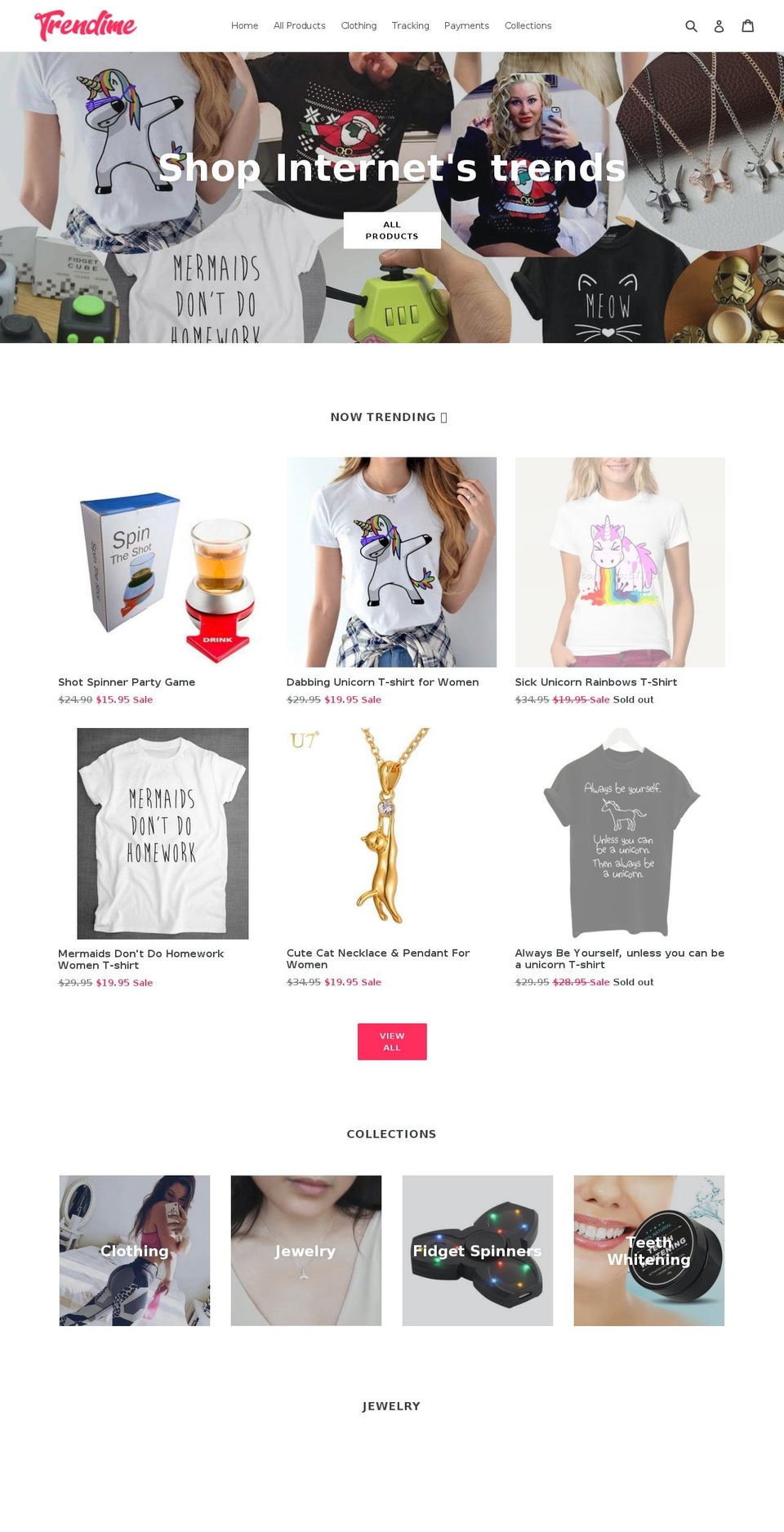 trendime.com — Shopify storefront screenshot