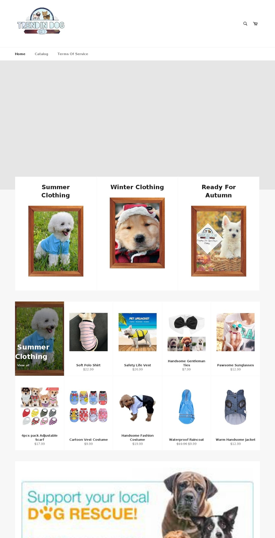 trendindog.com — Shopify storefront screenshot