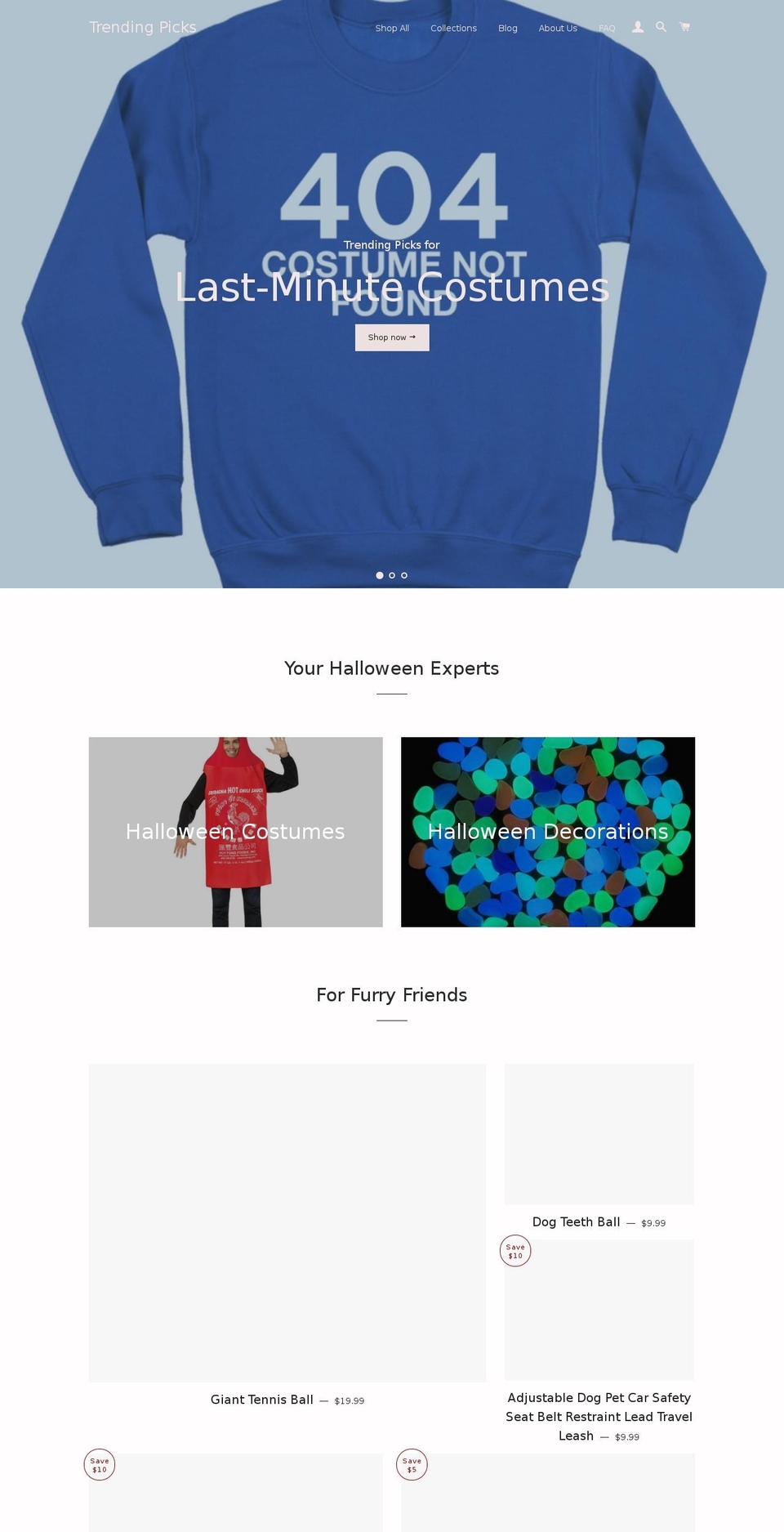 trending-picks.com — Shopify storefront screenshot