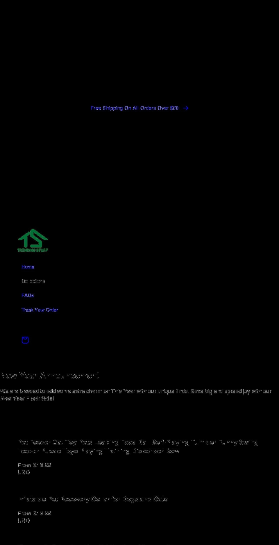 trending-stuff.com shopify website screenshot