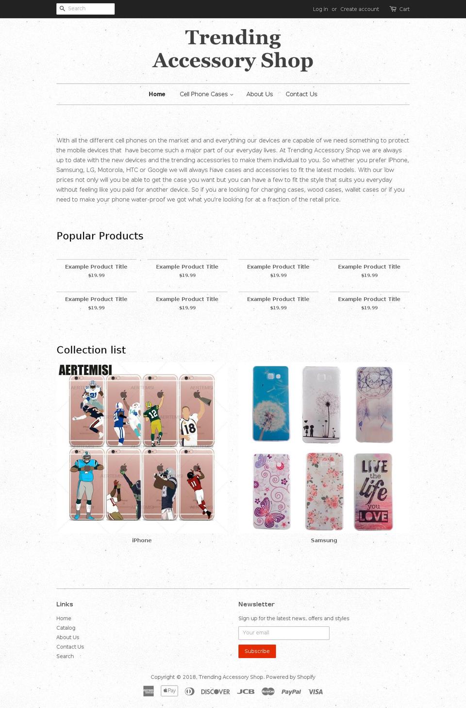 trendingaccessoryshop.com — Shopify storefront screenshot