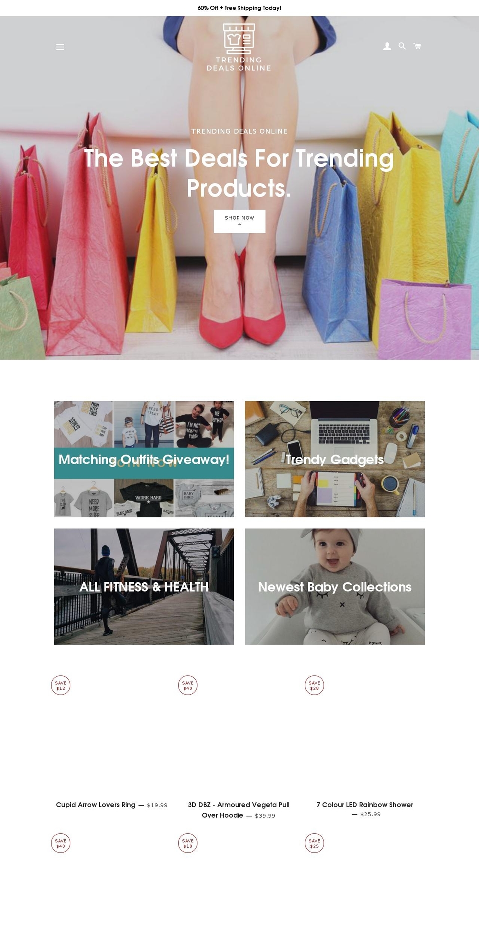 trendingdealsonline.com — Shopify storefront screenshot