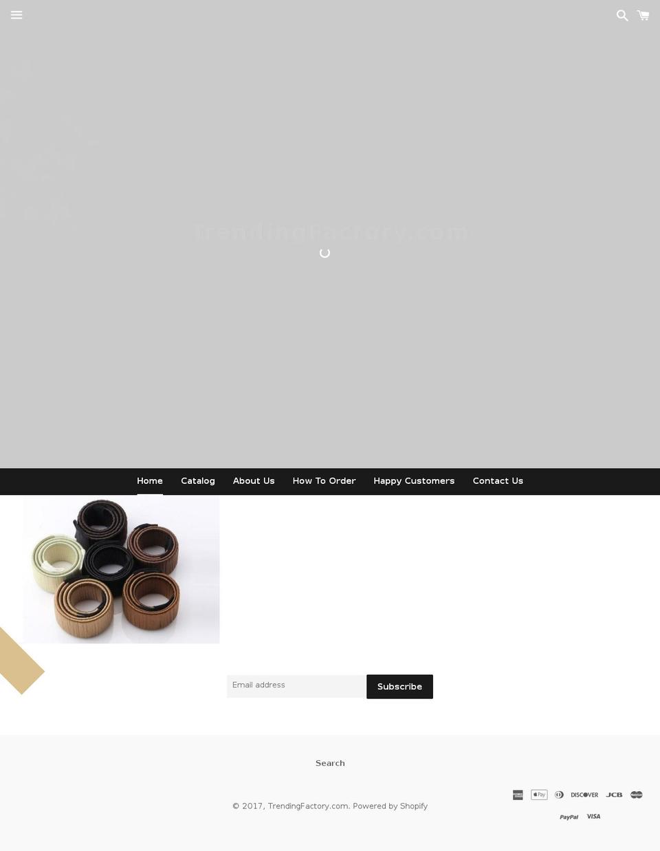 trendingfactory.com shopify website screenshot