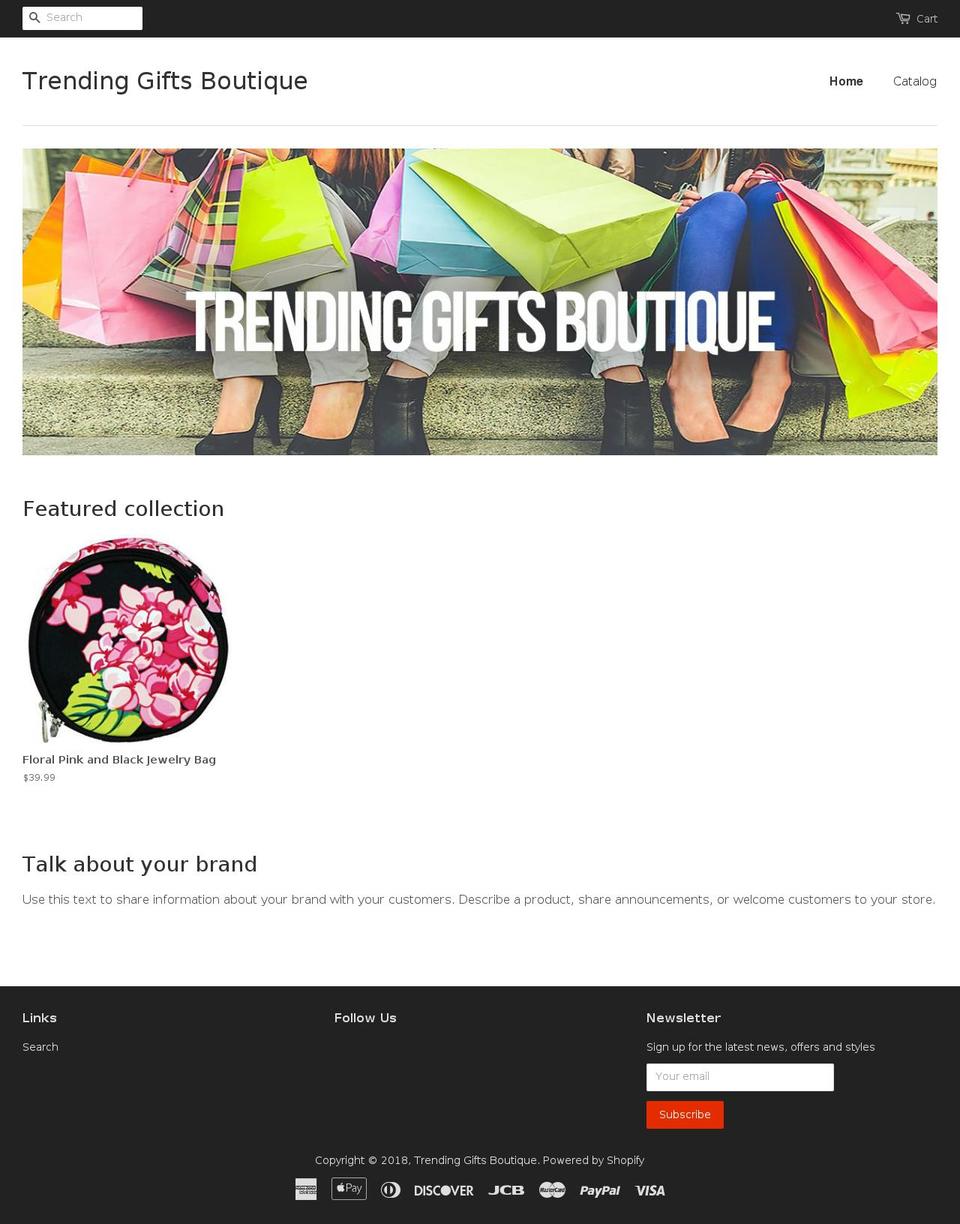trendinggiftsboutique.com — Shopify storefront screenshot