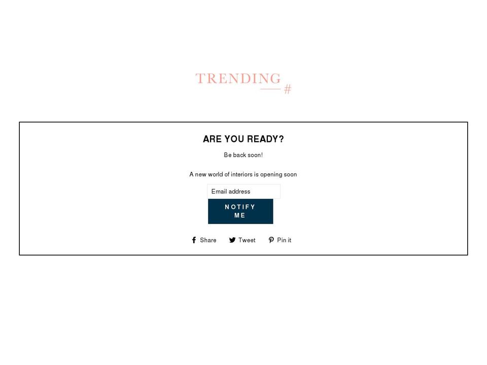 trendinginteriors.co.uk shopify website screenshot