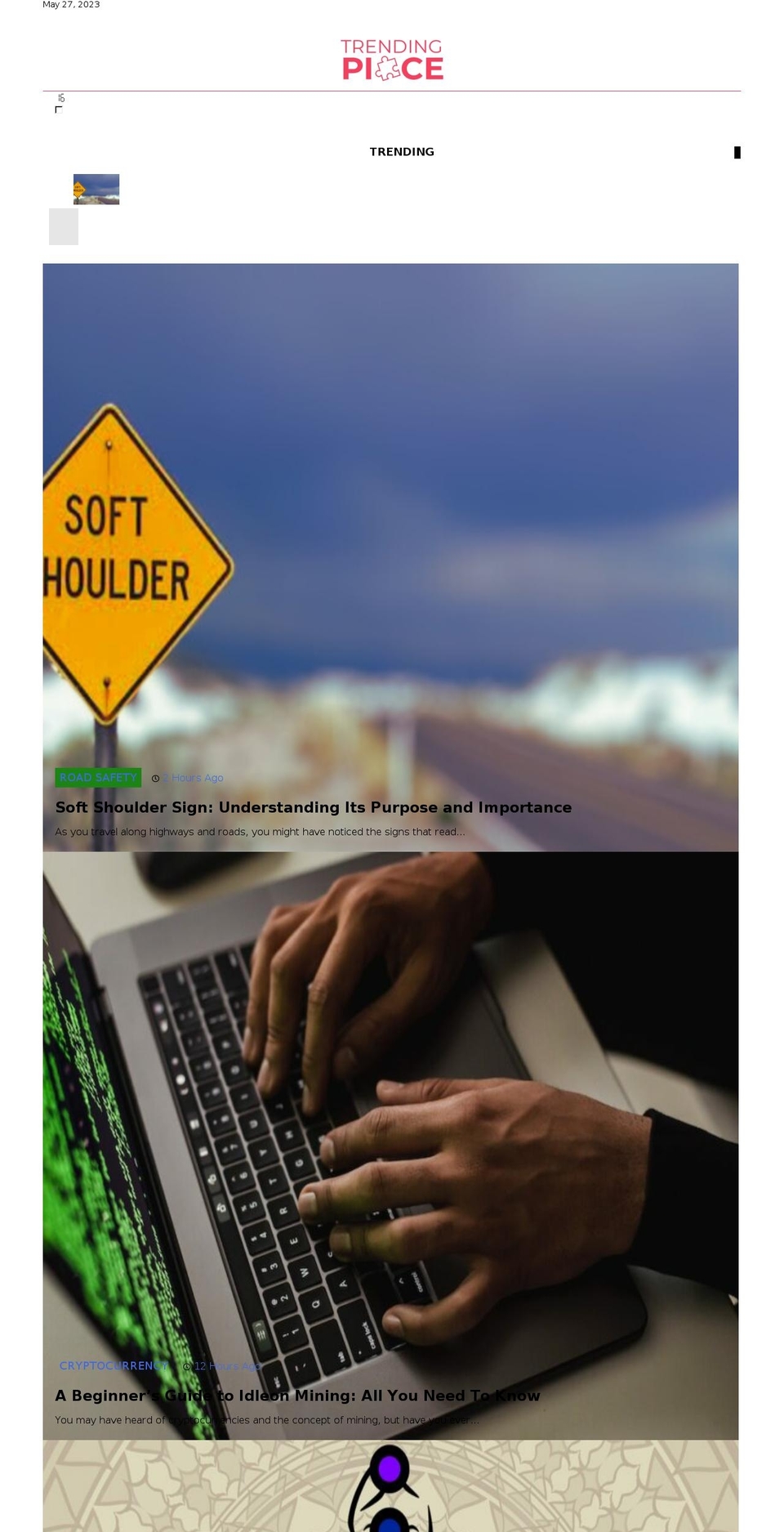 trendingpiece.com — Shopify storefront screenshot