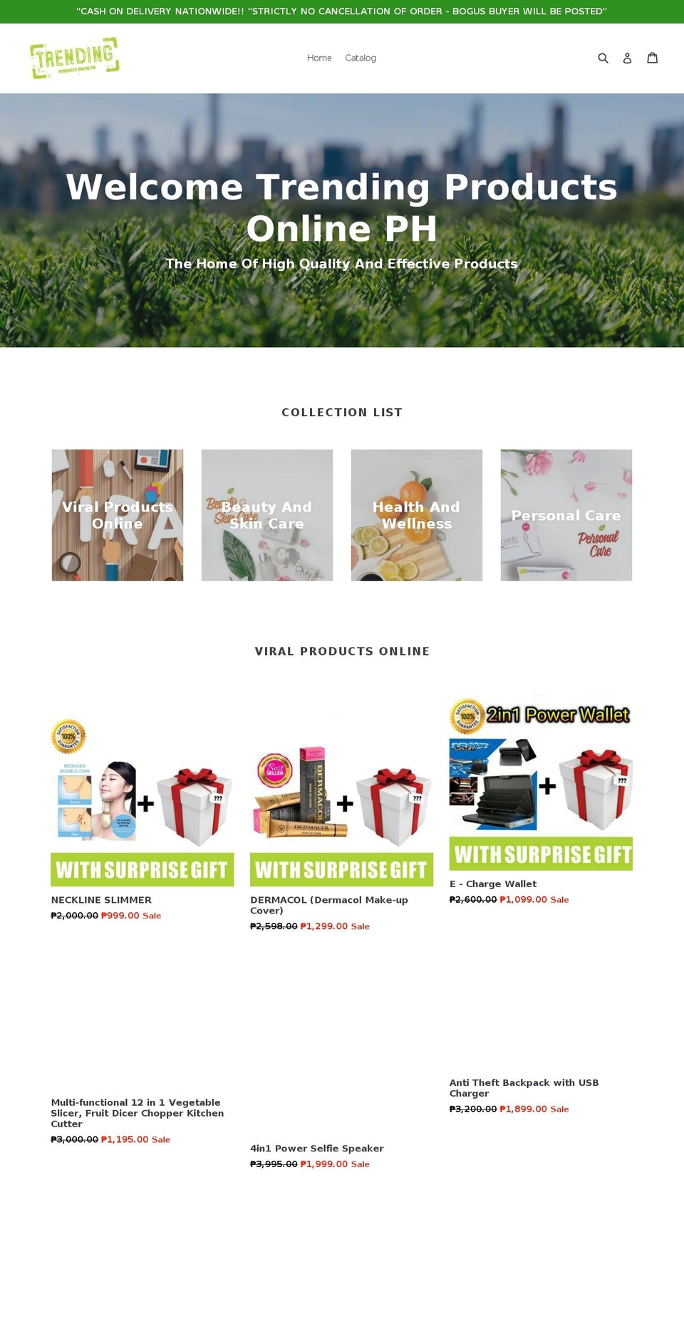 trendingproductsonline.com — Shopify storefront screenshot