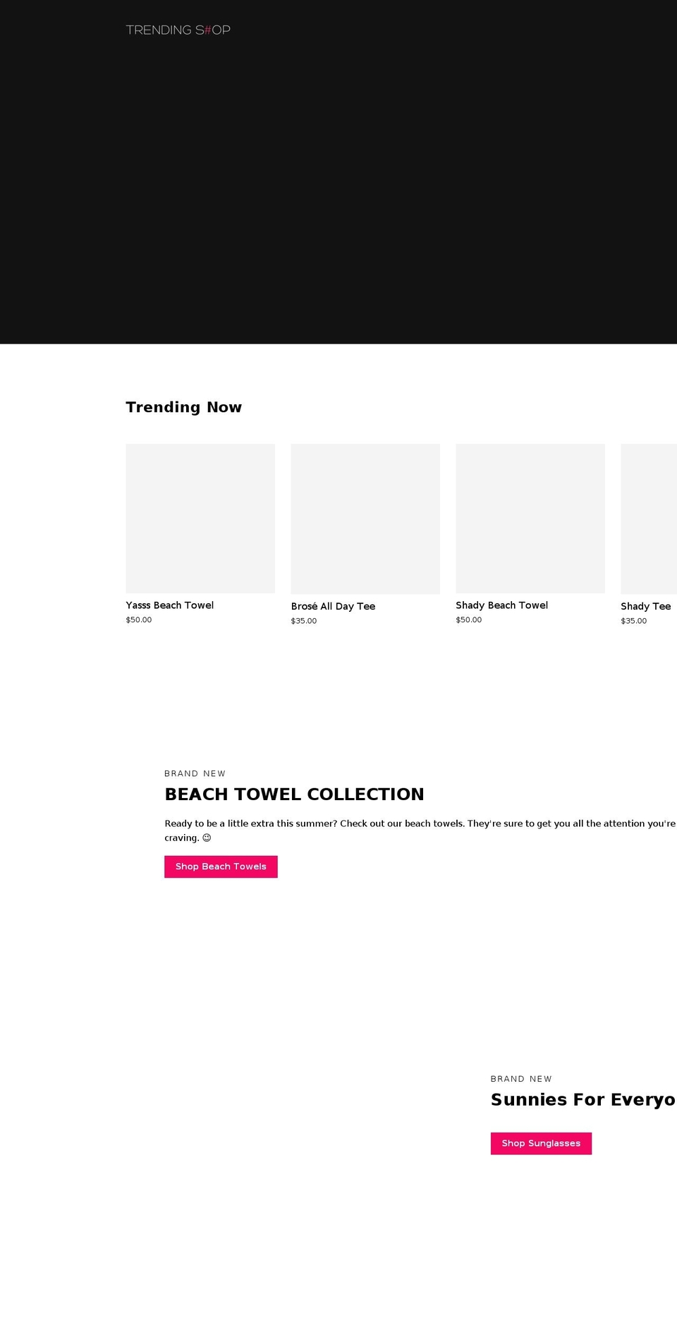 trendingshop.com shopify website screenshot