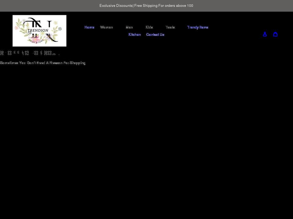 trendion.net shopify website screenshot