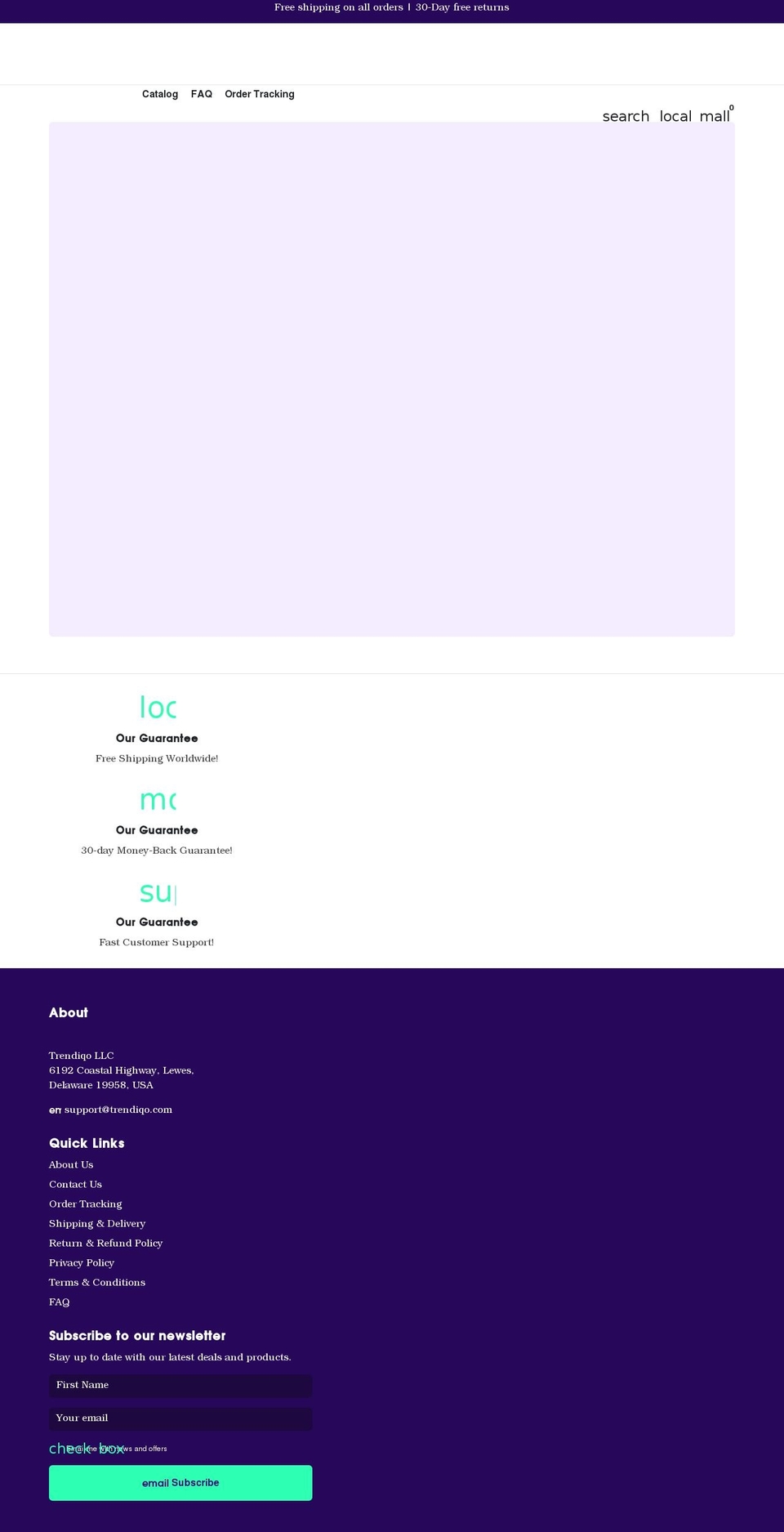 trendiqo.com — Shopify storefront screenshot