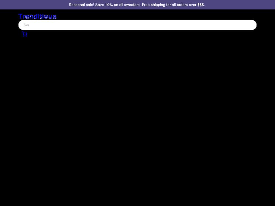 trenditious.com shopify website screenshot
