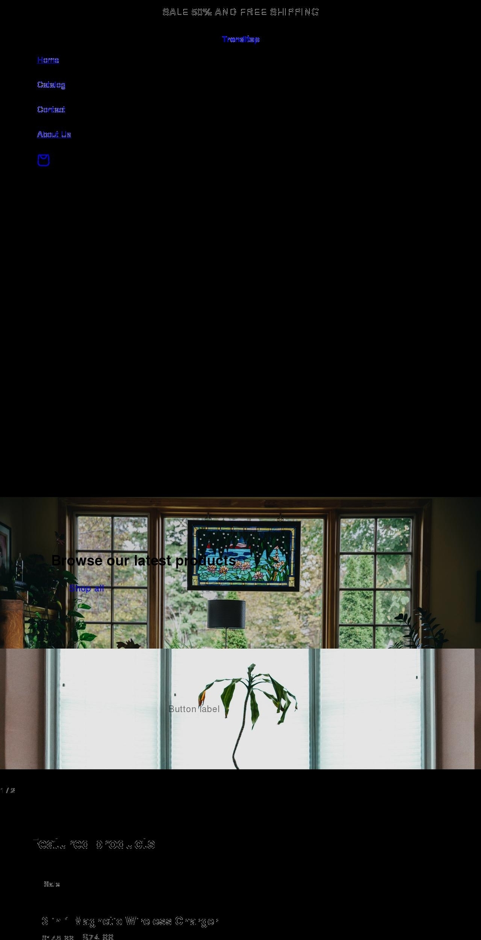 trenditop.com shopify website screenshot