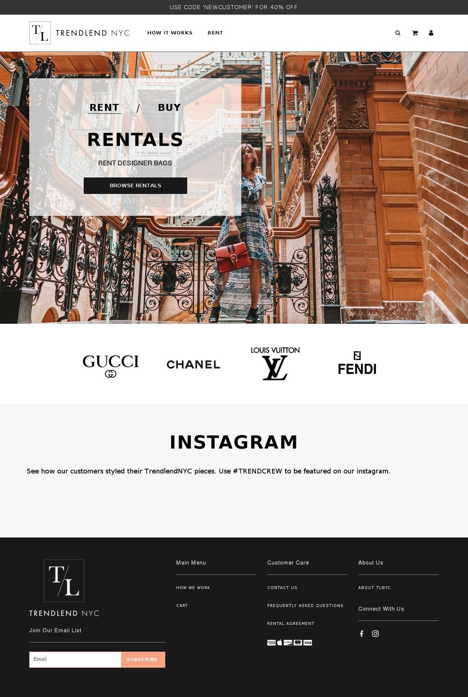 trendlendnyc.com — Shopify storefront screenshot