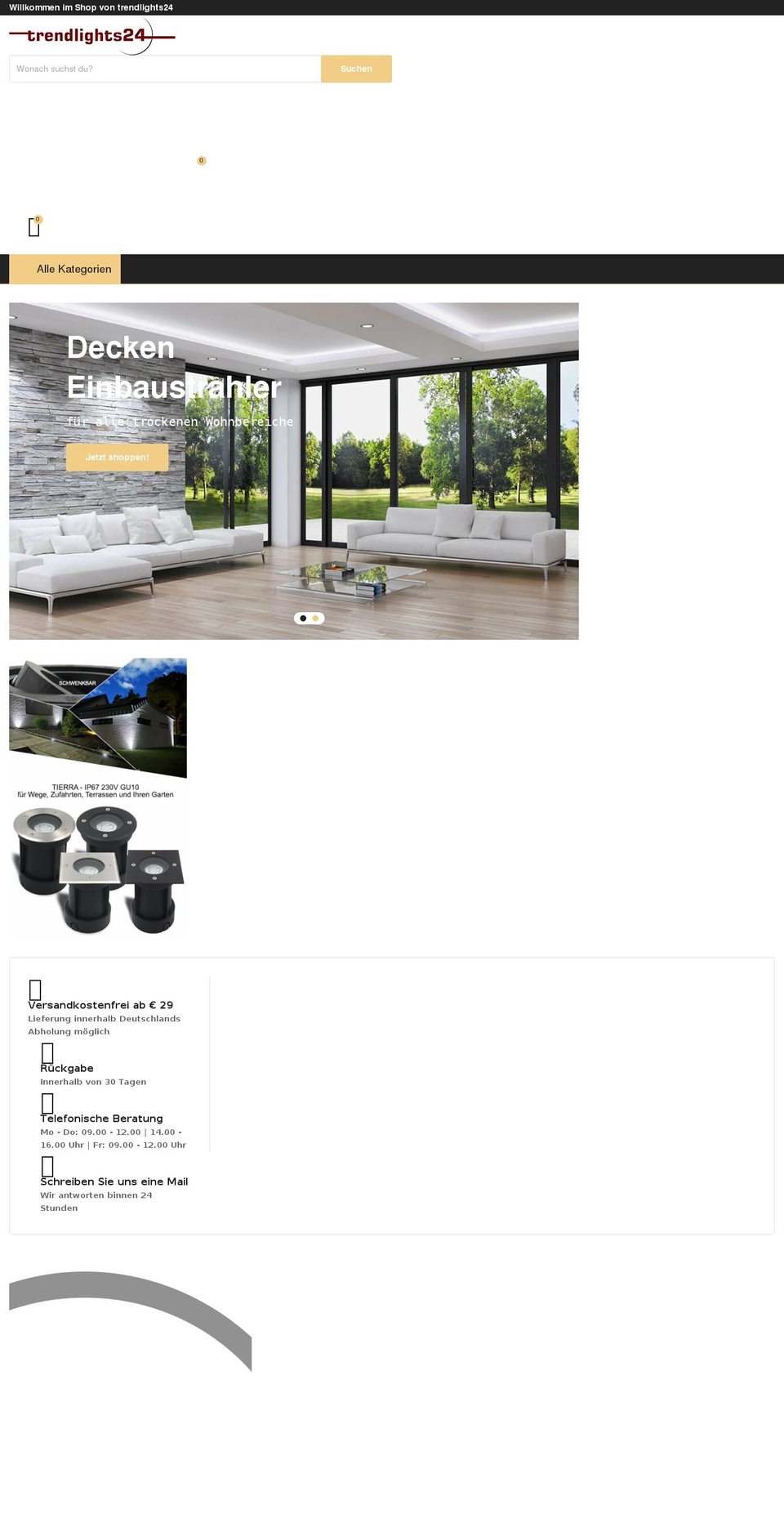 trendlights24.com shopify website screenshot
