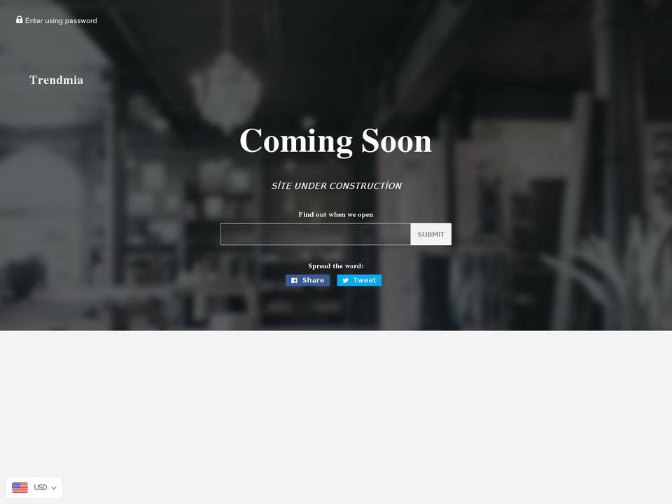 trendmia.com shopify website screenshot