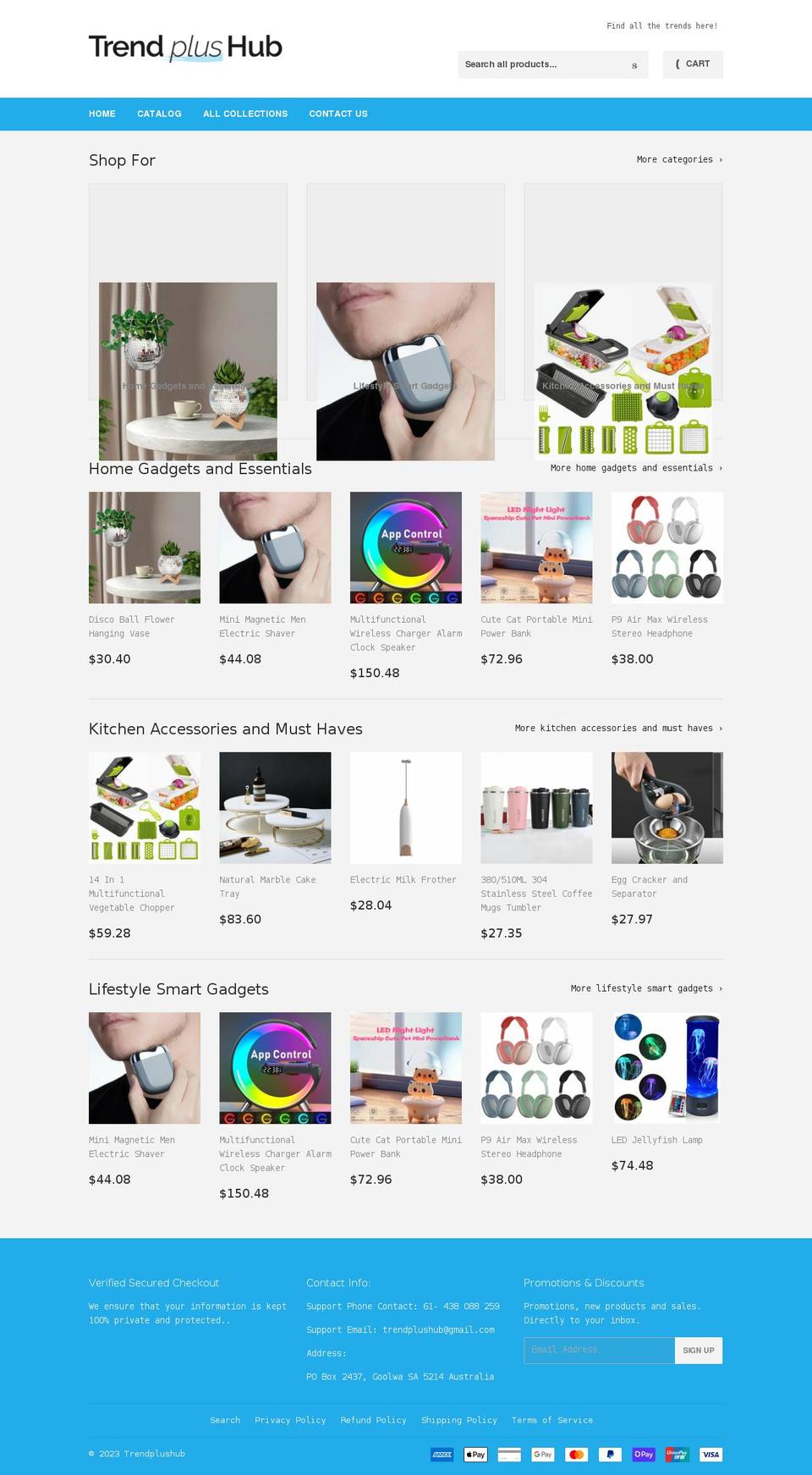 trendplushub.com shopify website screenshot