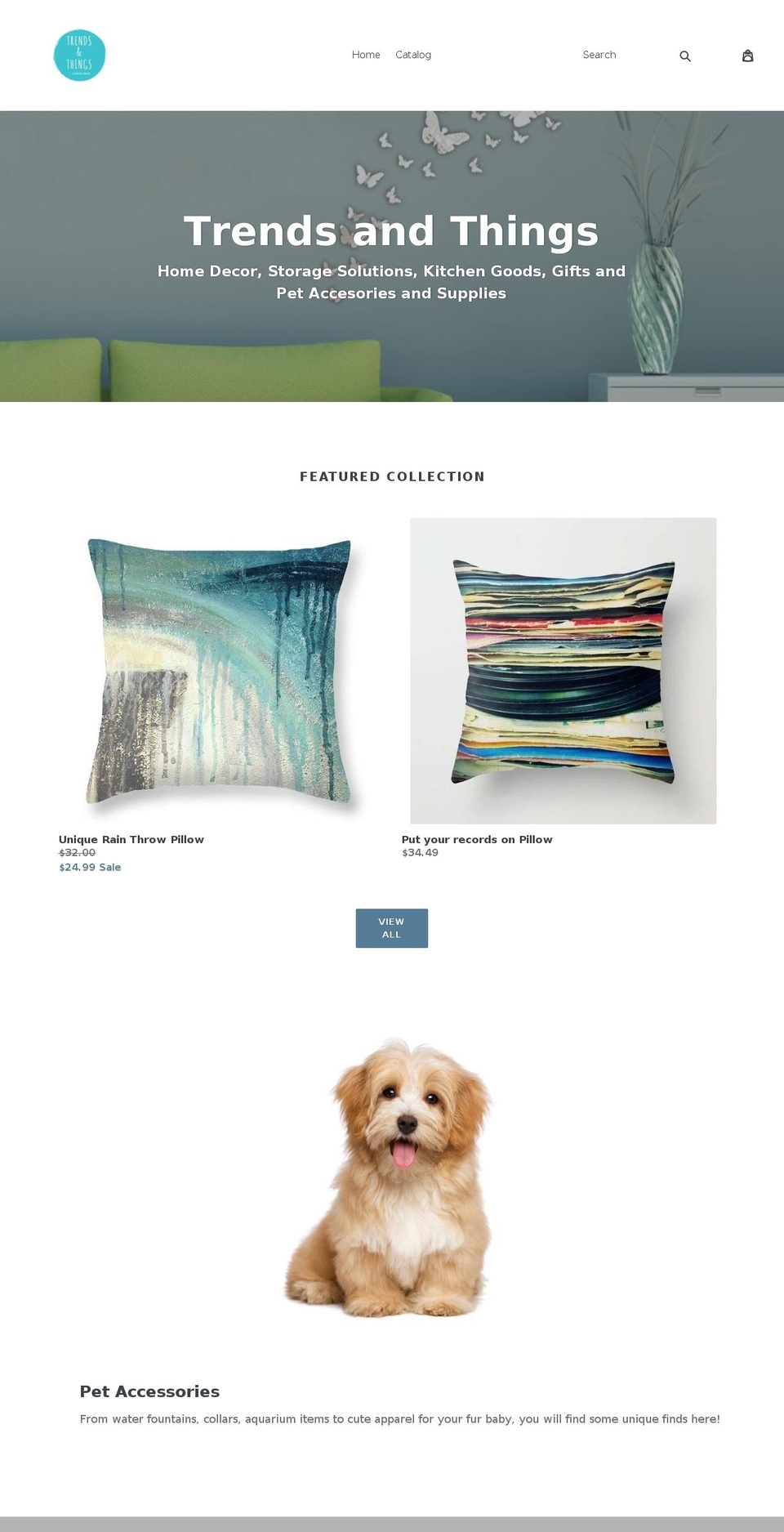 trendsandthings.com — Shopify storefront screenshot