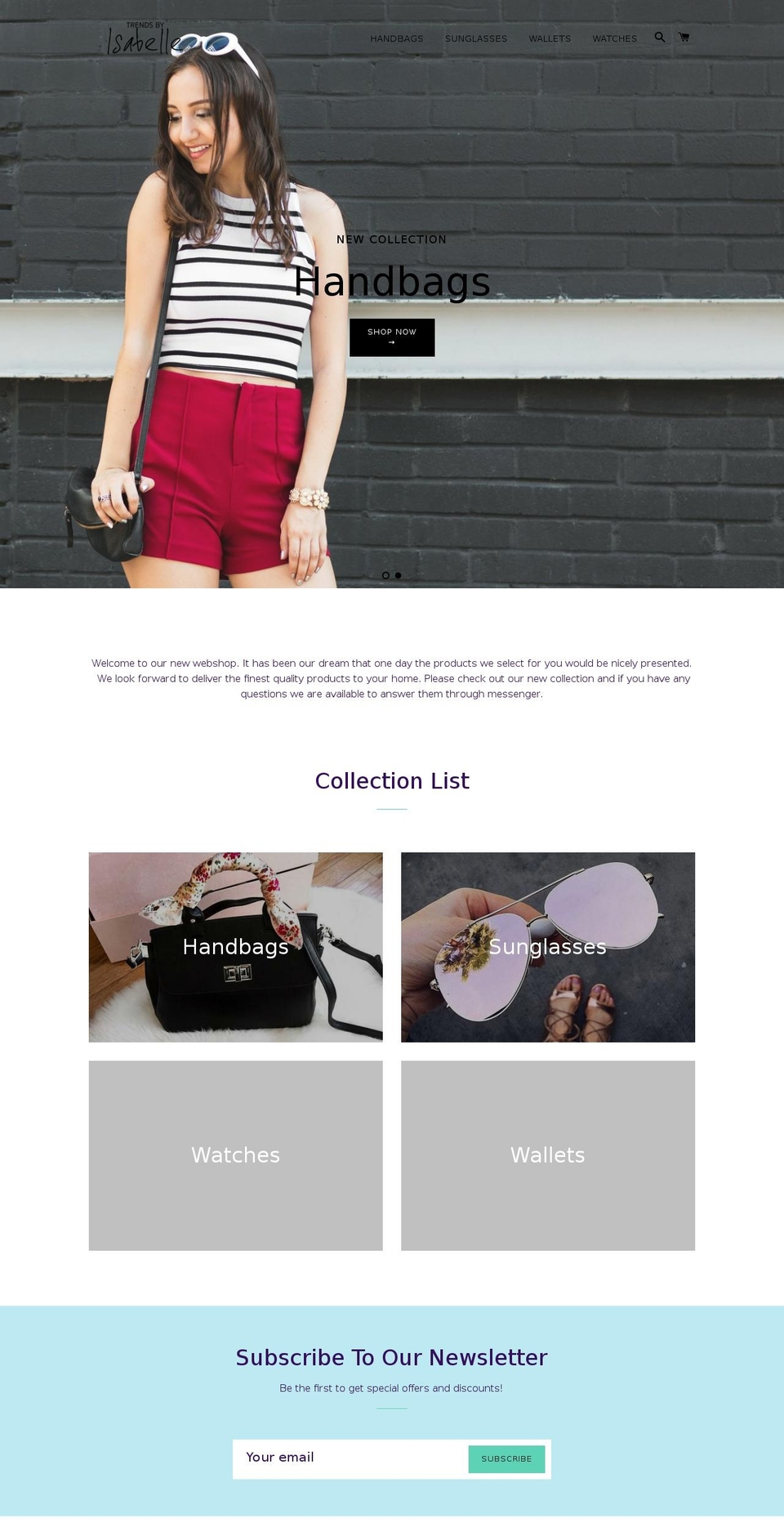 trendsbyisabelle.com — Shopify storefront screenshot