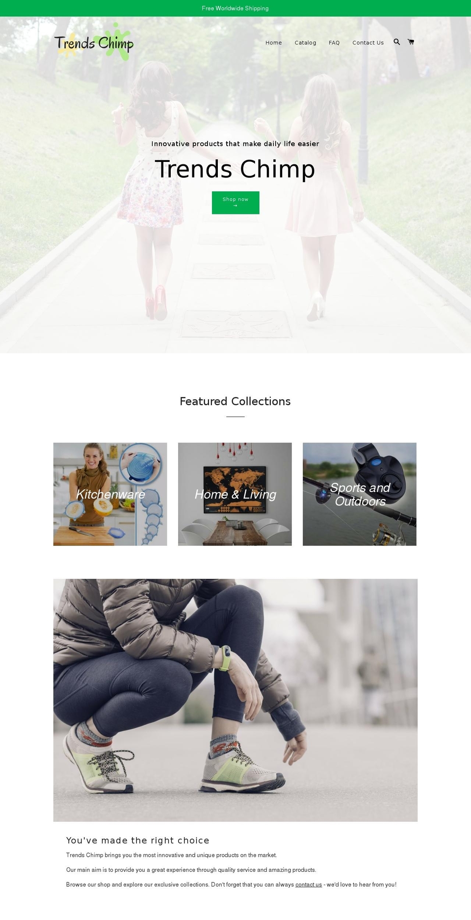 trendschimp.com — Shopify storefront screenshot