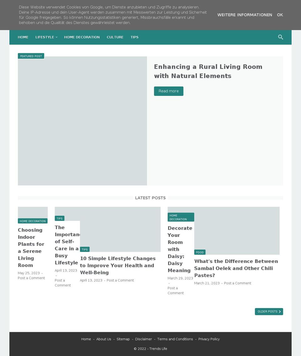 trendsetlife.com — Shopify storefront screenshot