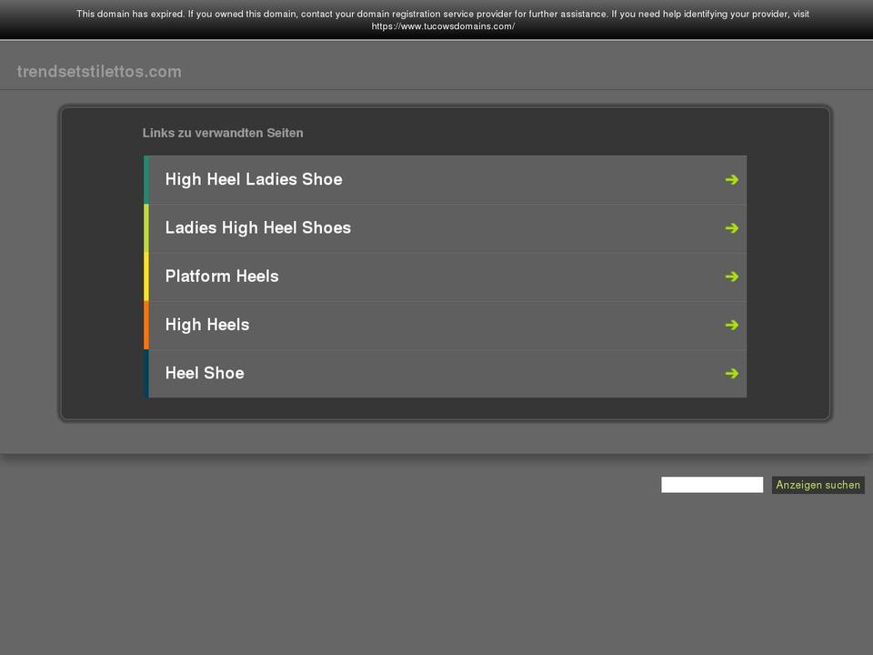 trendsetstilettos.com — Shopify storefront screenshot