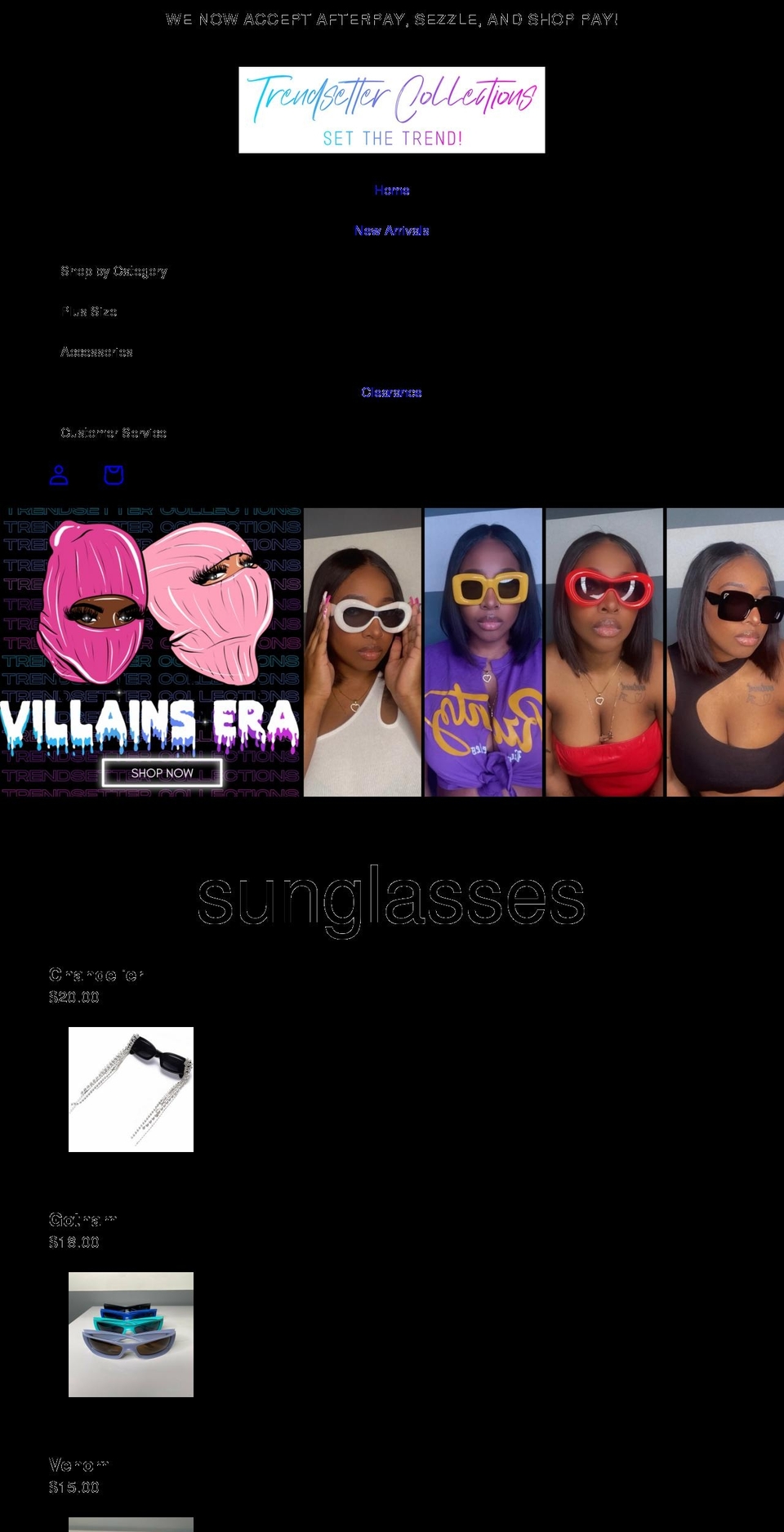Color-theory-shopify Shopify theme site example trendsettercollections.com