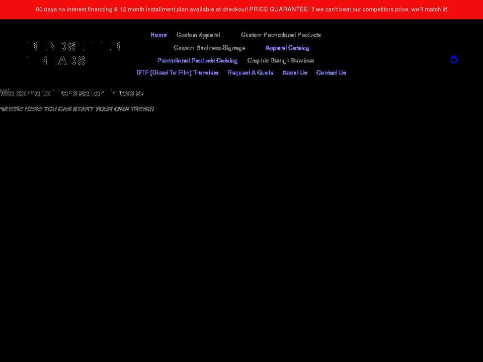 trendsetterthreads.com shopify website screenshot