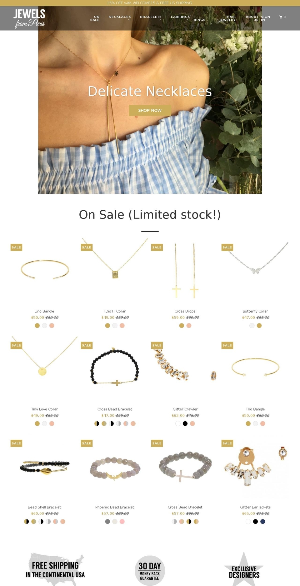 trendsfromparis.com shopify website screenshot