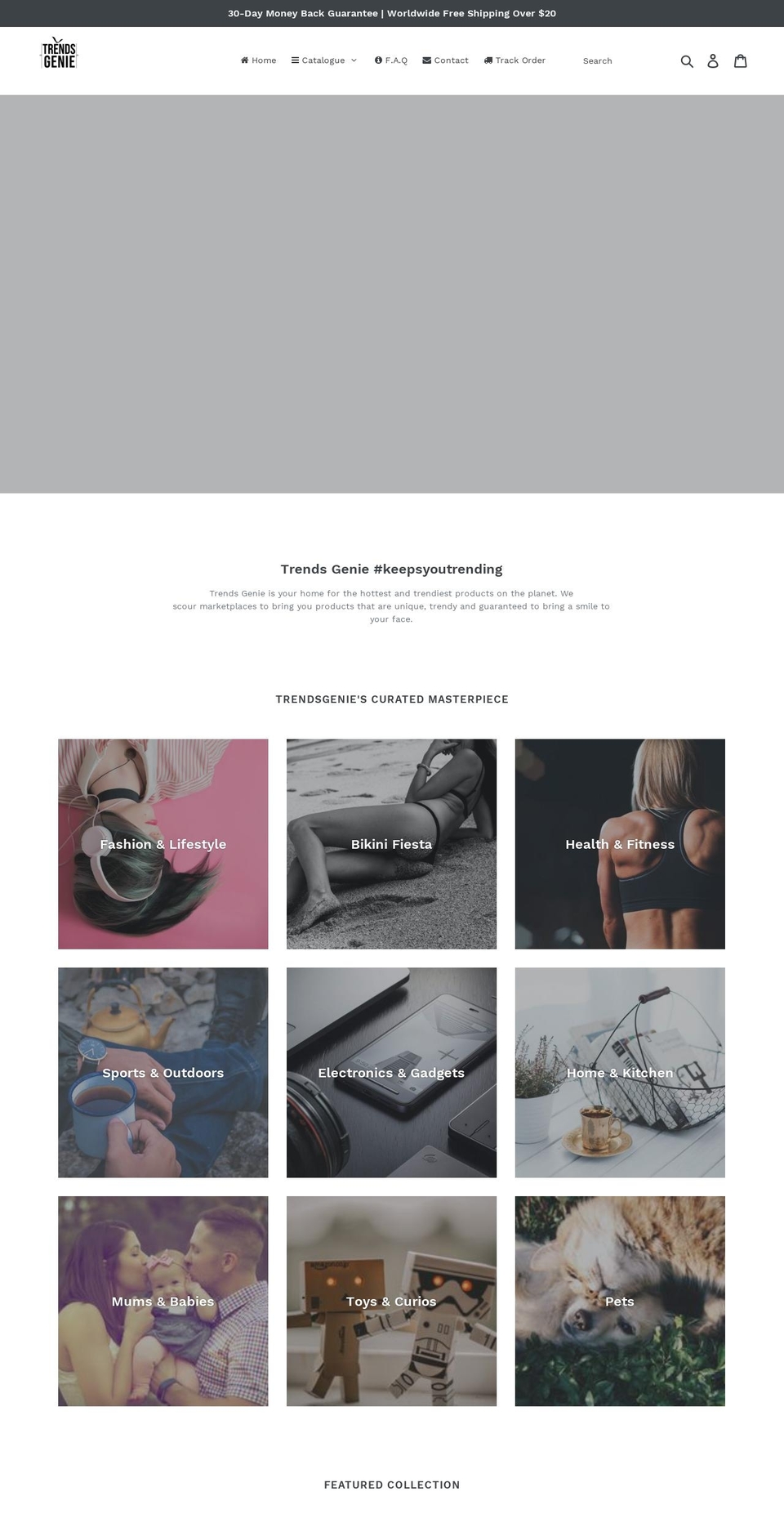 trendsgenie.com — Shopify storefront screenshot