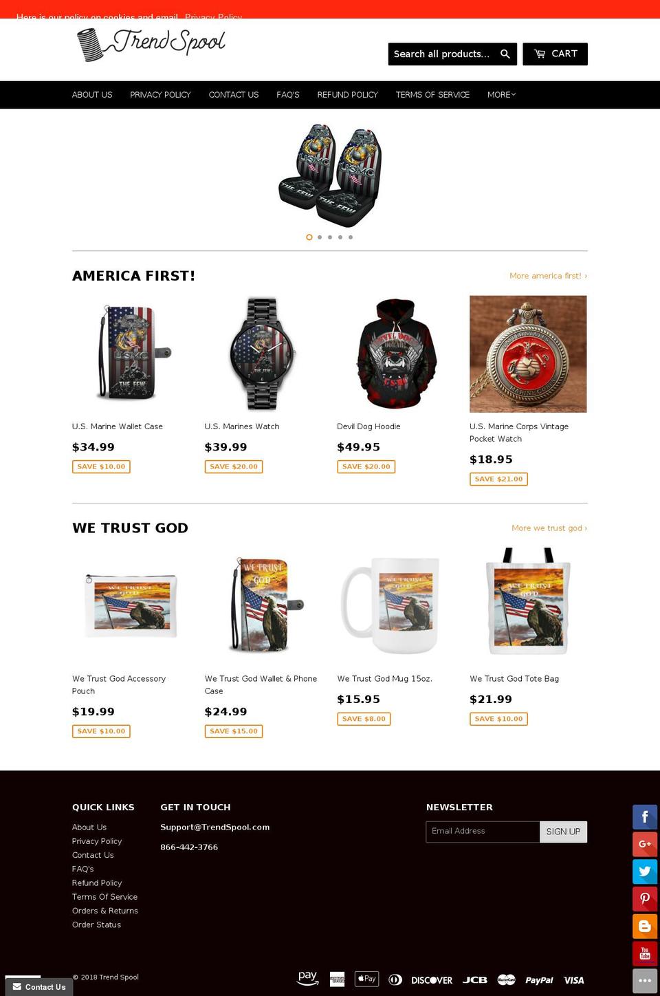 trendspool.com — Shopify storefront screenshot