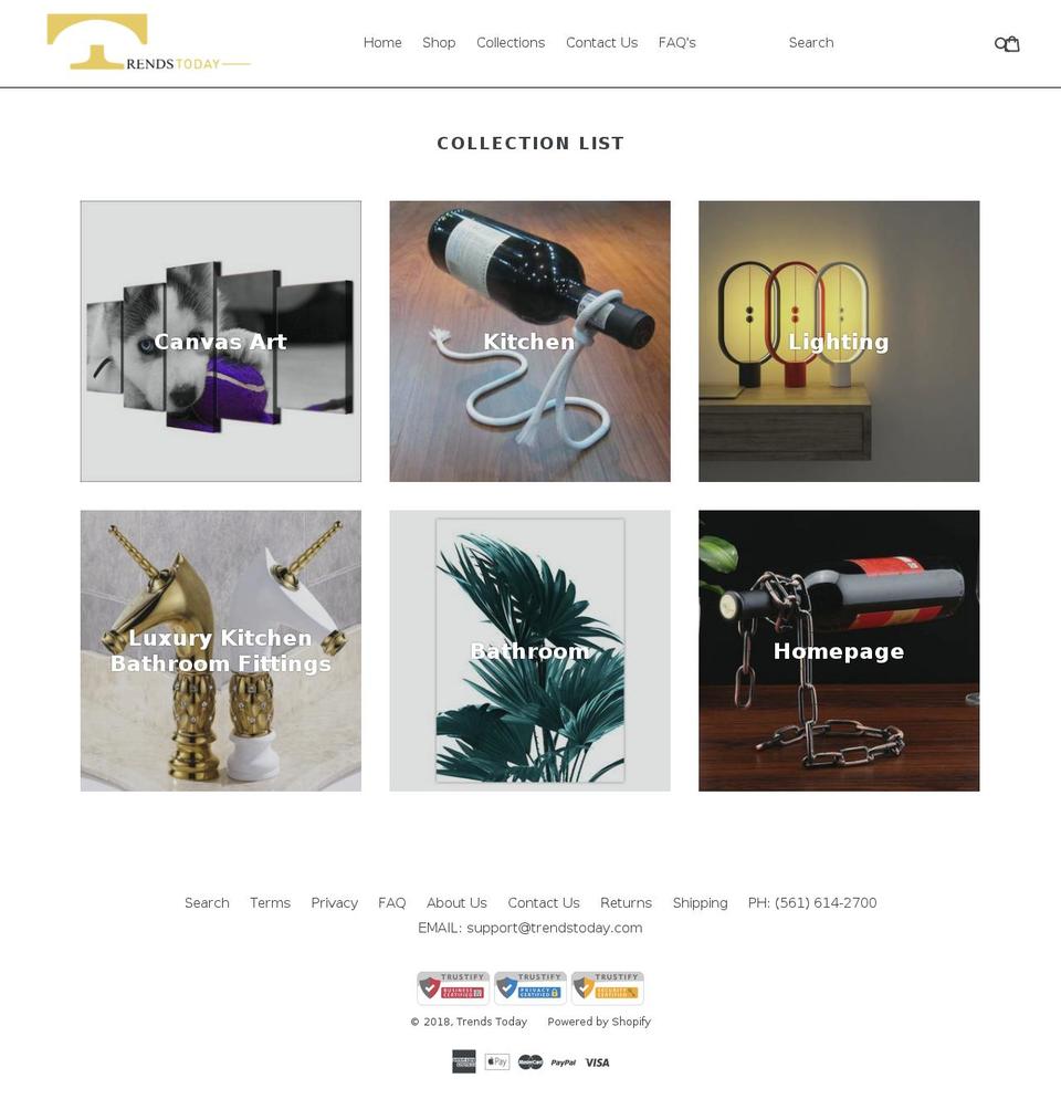 trendstoday.com — Shopify storefront screenshot