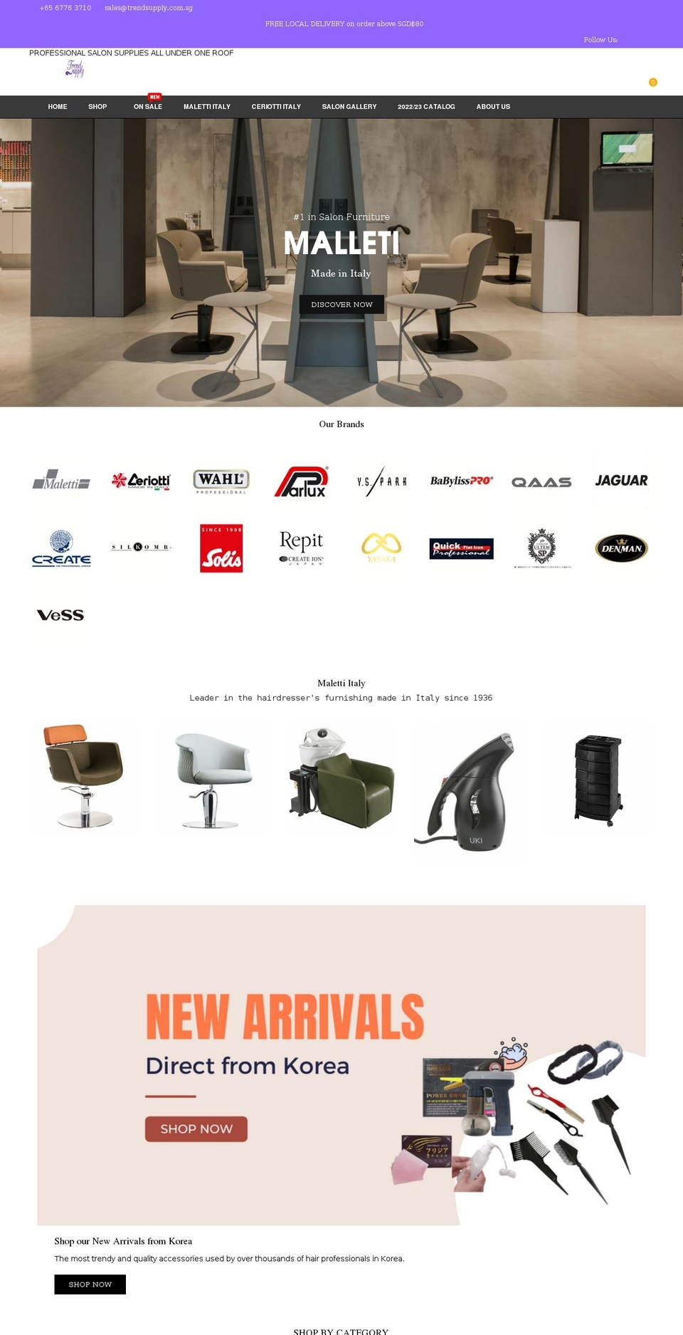 trendsupply.com.sg shopify website screenshot