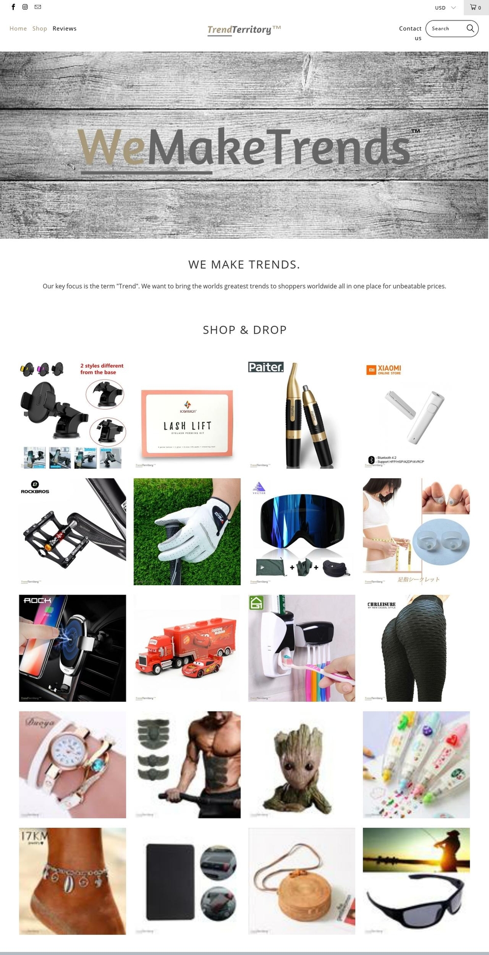 Turbo Theme Shopify theme site example trendterritory.com