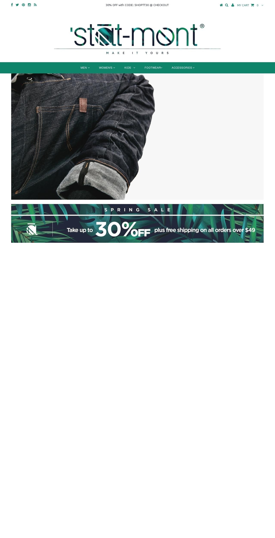 trendtheory.com shopify website screenshot