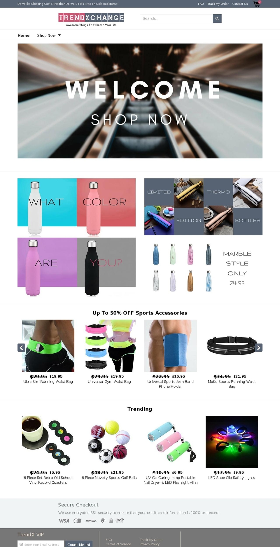 trendxchange.com — Shopify storefront screenshot