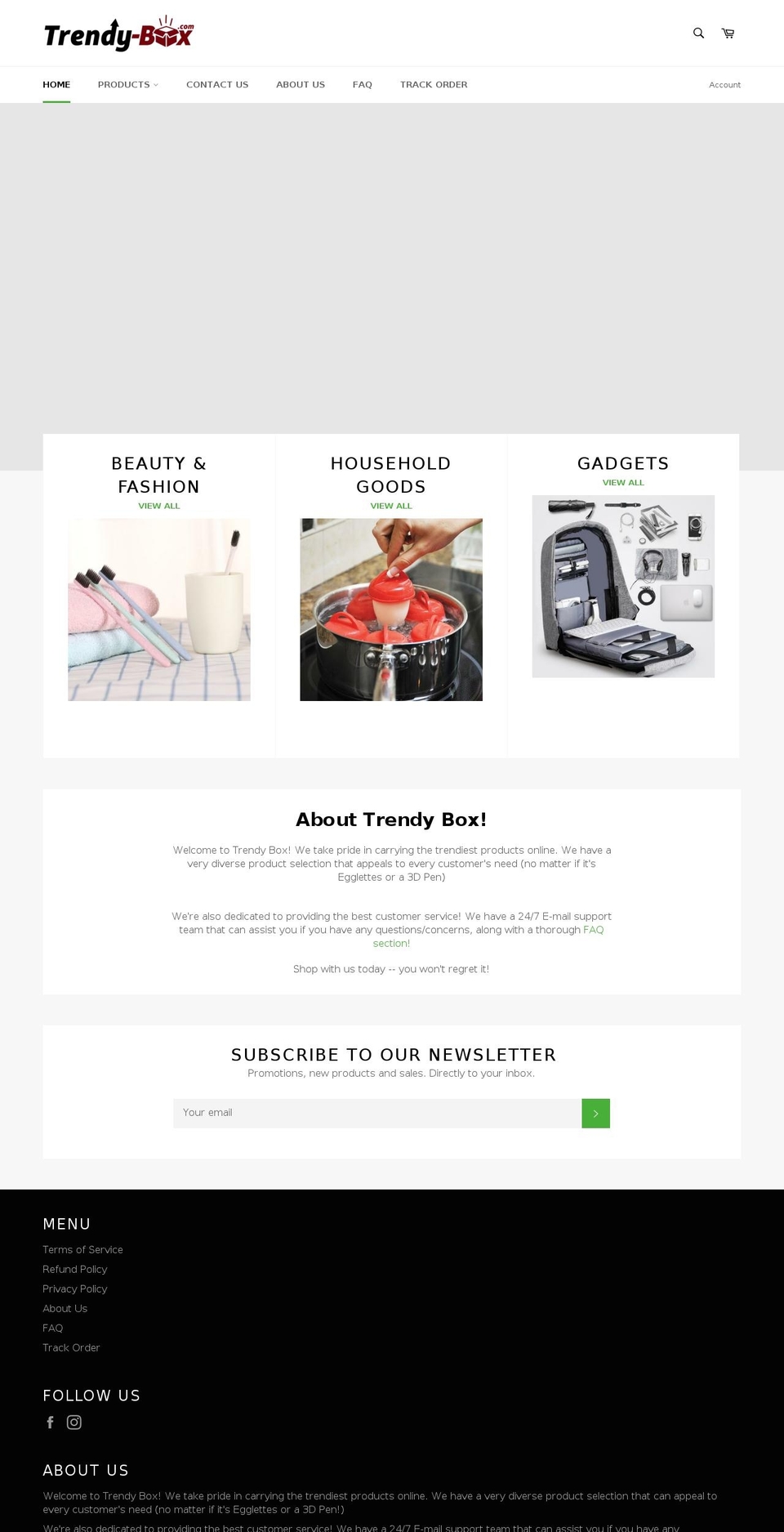 trendy-box.com — Shopify storefront screenshot