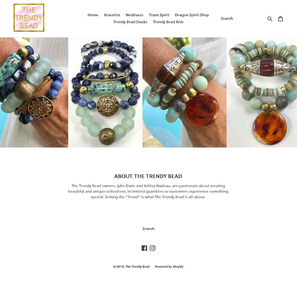 trendybead.com — Shopify storefront screenshot