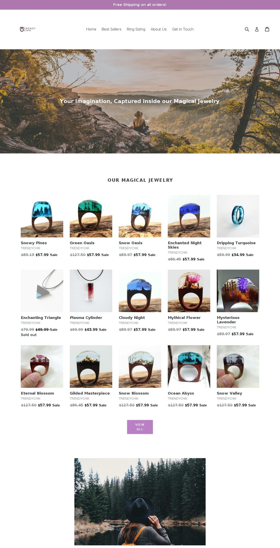 trendychik.com shopify website screenshot