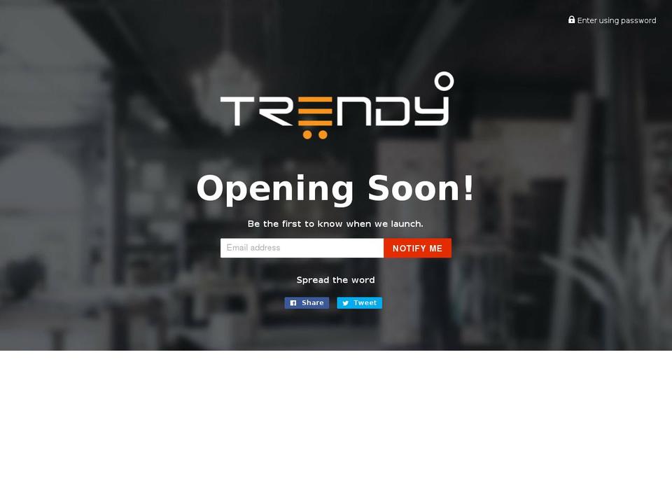 trendydegree.com — Shopify storefront screenshot