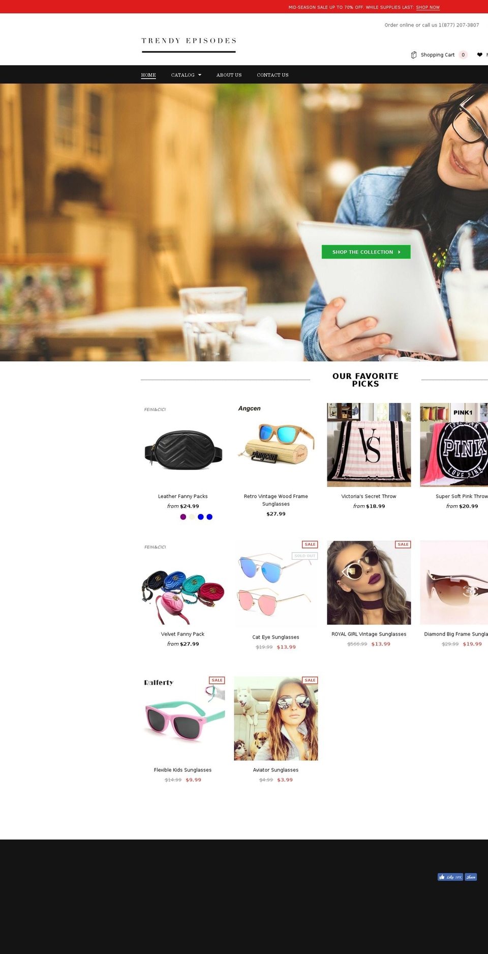 store-theme-for-uploading Shopify theme site example trendyepisodes.com