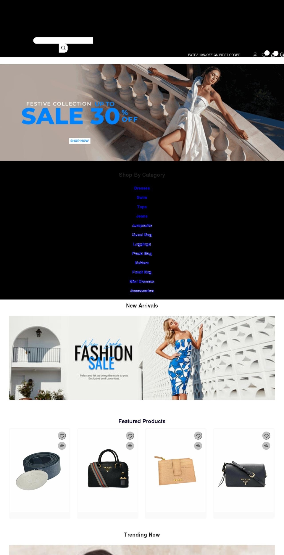 IC Theme® v Shopify theme site example trendyfashionstyles.com