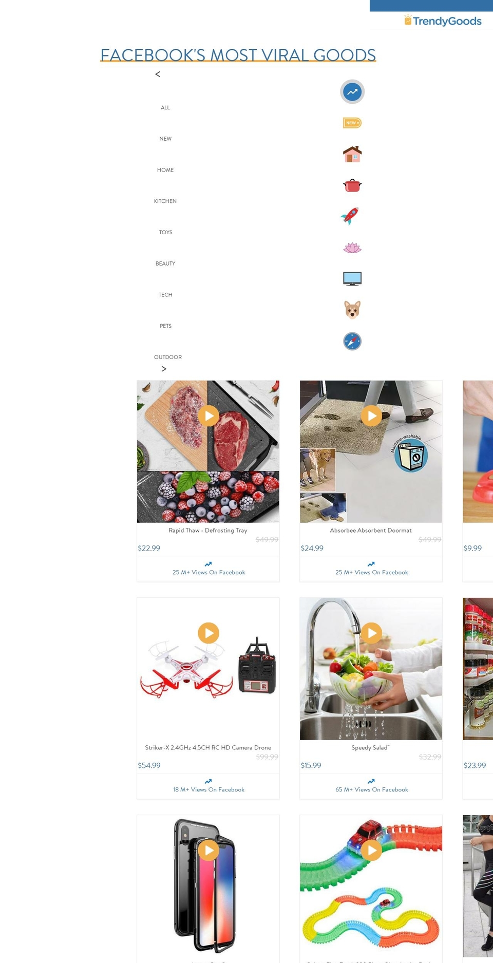 trendygoods.com — Shopify storefront screenshot