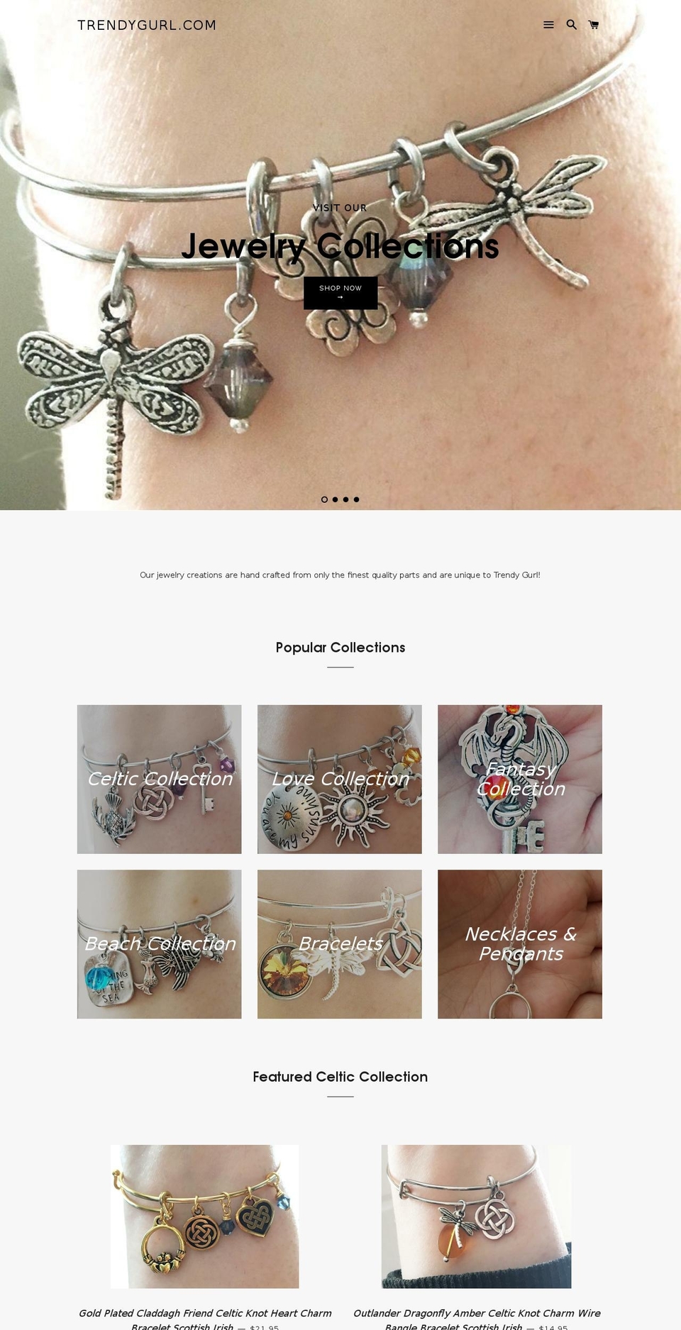 trendygurl.com — Shopify storefront screenshot
