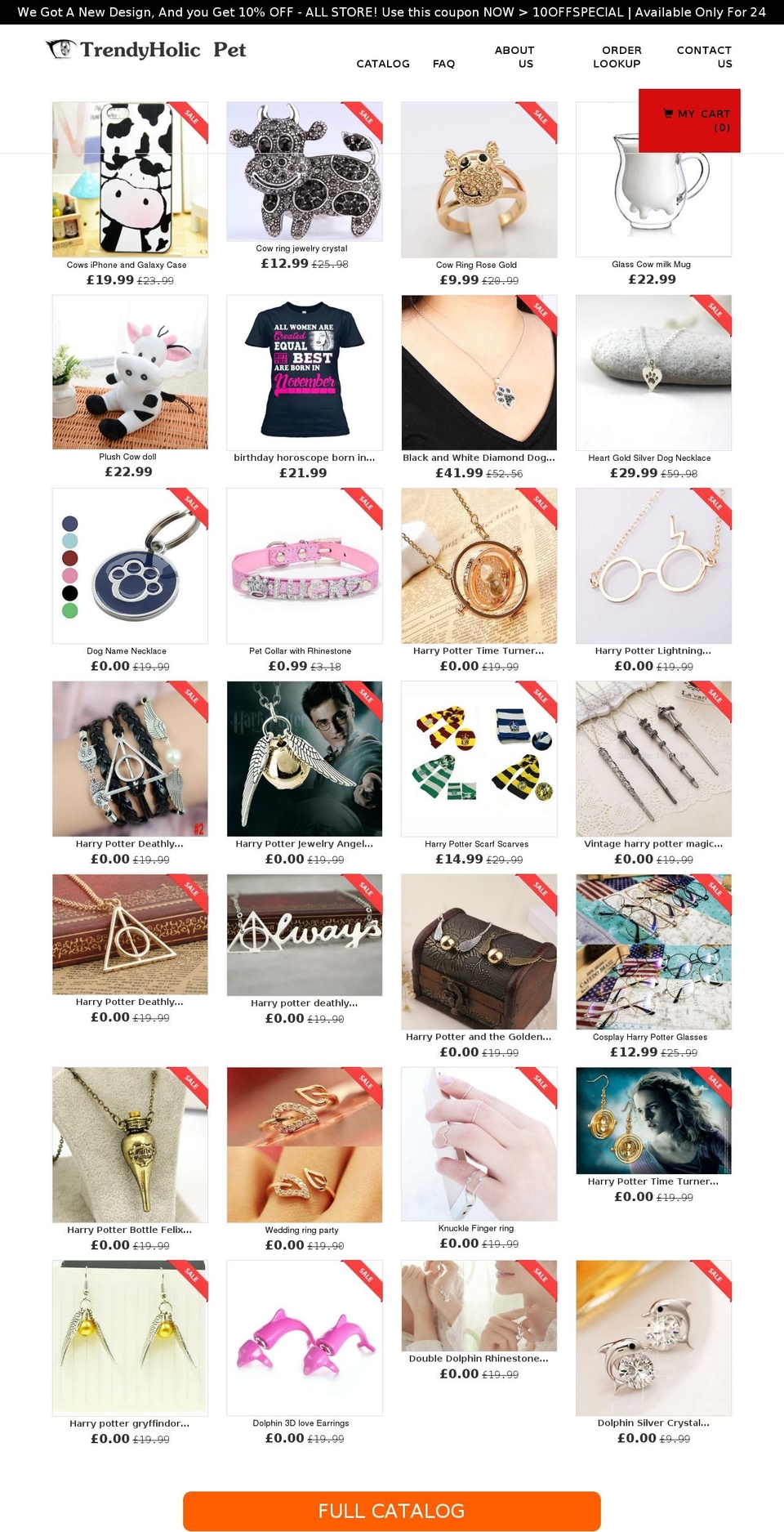 trendyholicpet.com — Shopify storefront screenshot