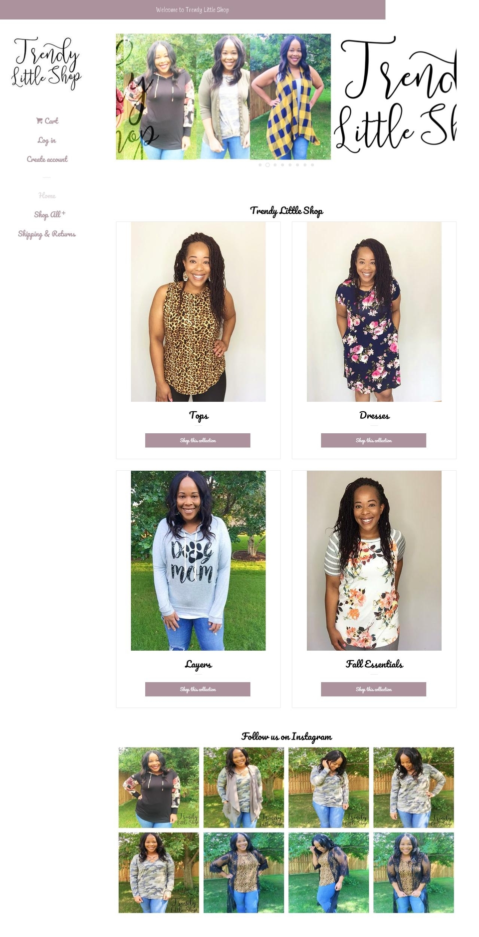 trendylittleshop.com — Shopify storefront screenshot