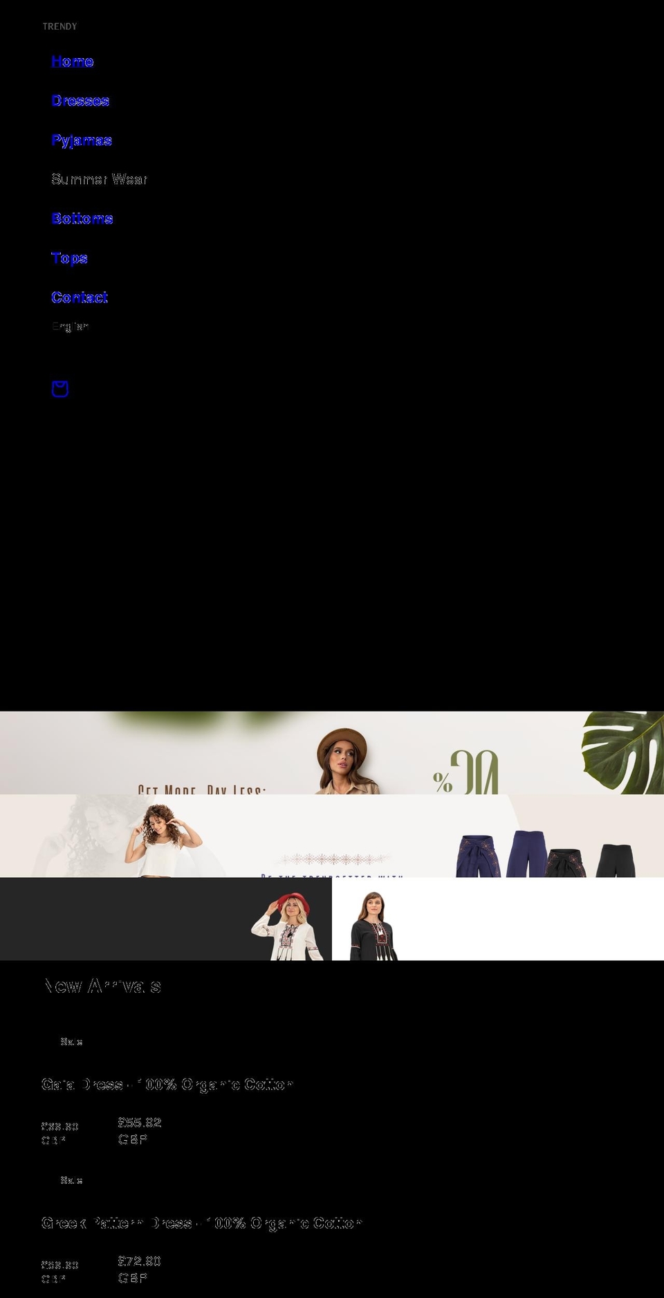trendynow.co.uk shopify website screenshot