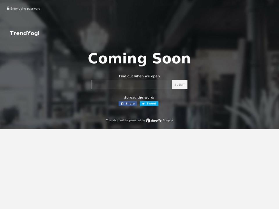 trendyogi.com — Shopify storefront screenshot
