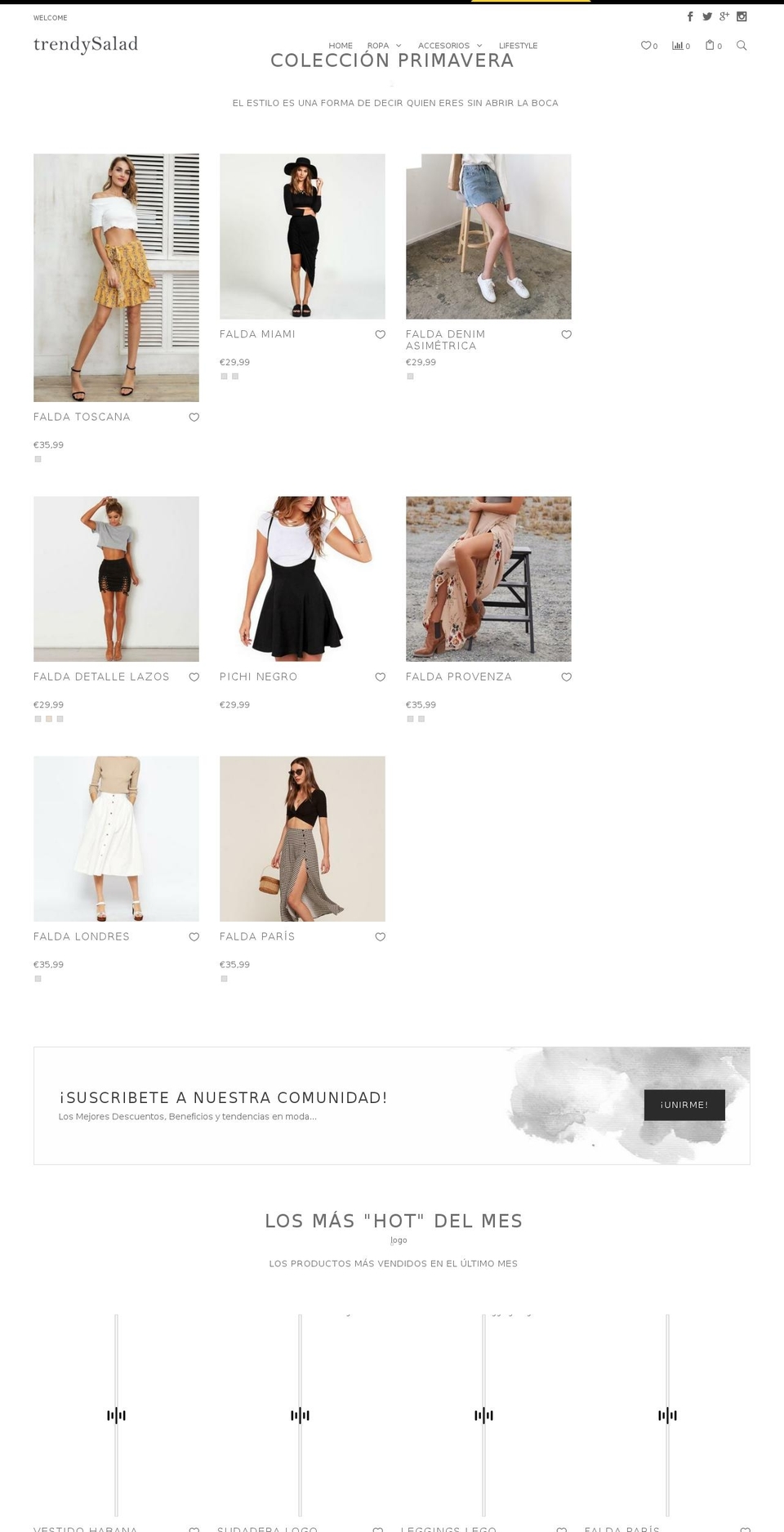 invogue-1-0 Shopify theme site example trendysalad.com